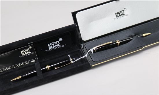 Two Montblanc Meisterstuck mechanical pencils, mint, in original boxes (2)